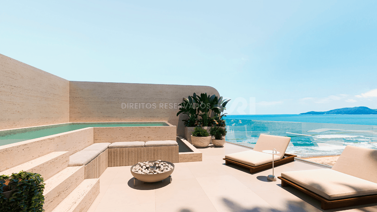 Cobertura Duplex no Scenarium Brava Norte – 4 Suítes Frente Mar na Praia Brava Norte em Itajaí