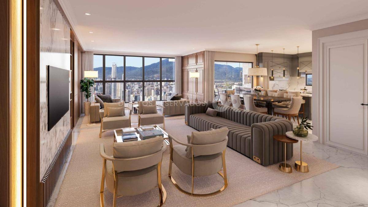 Penthouse com 4 suítes no edifício SalzBurgo na Meia Praia em Itapema