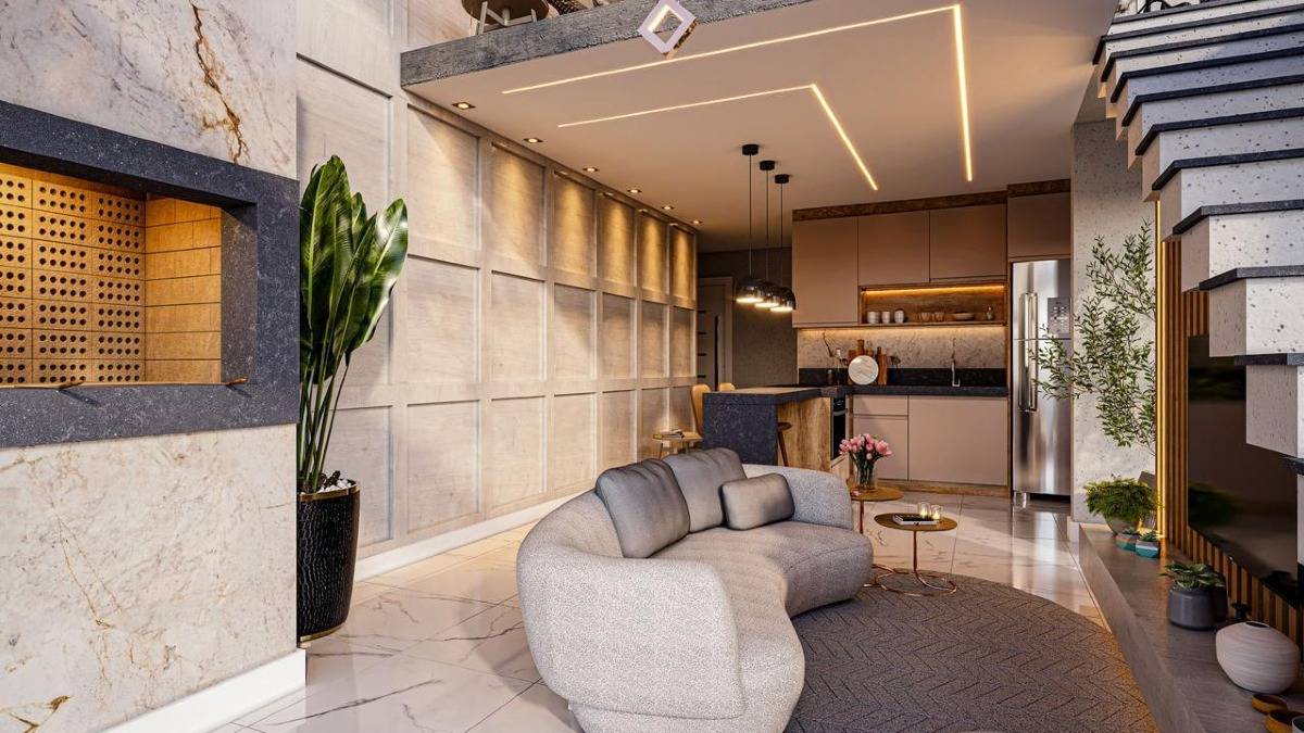 Flat com 1 suíte no Firenze Tower em Balneário Perequê, Porto Belo