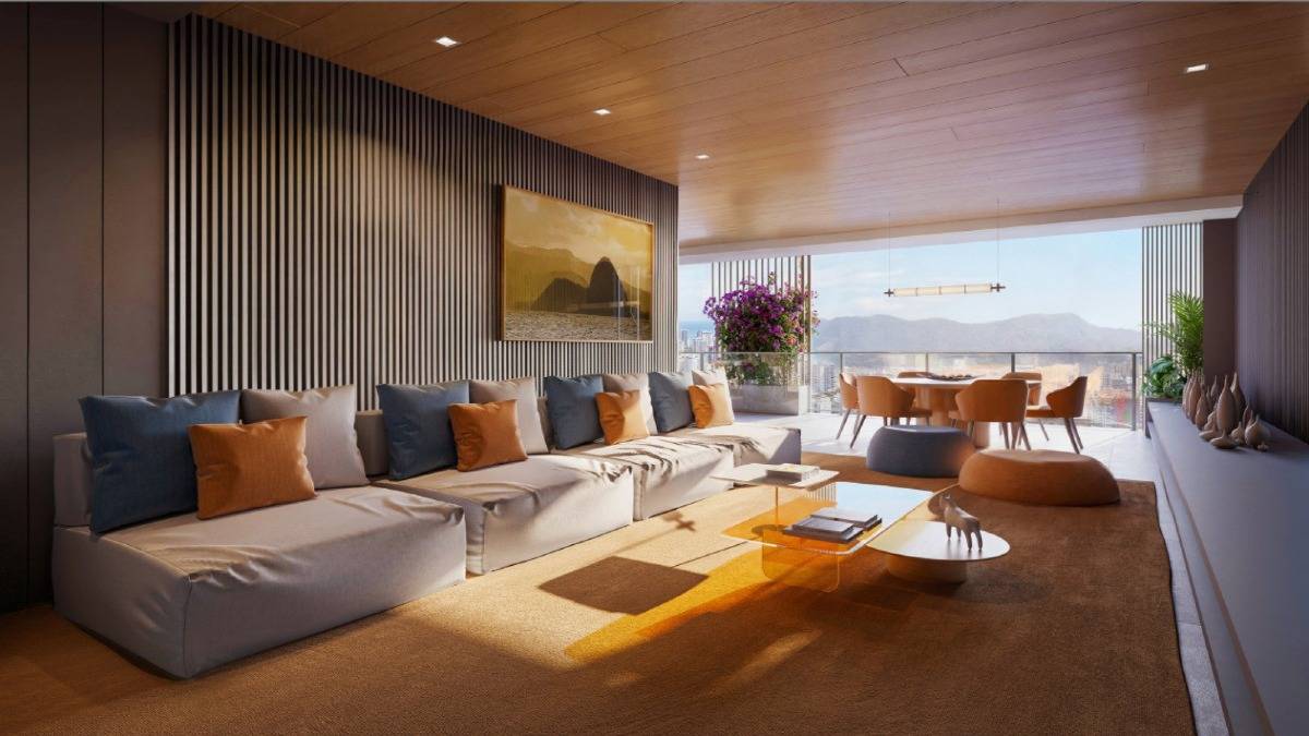 Apartamento com 4 suítes no Edifício Vitreo 271 na Meia Praia em Itapema