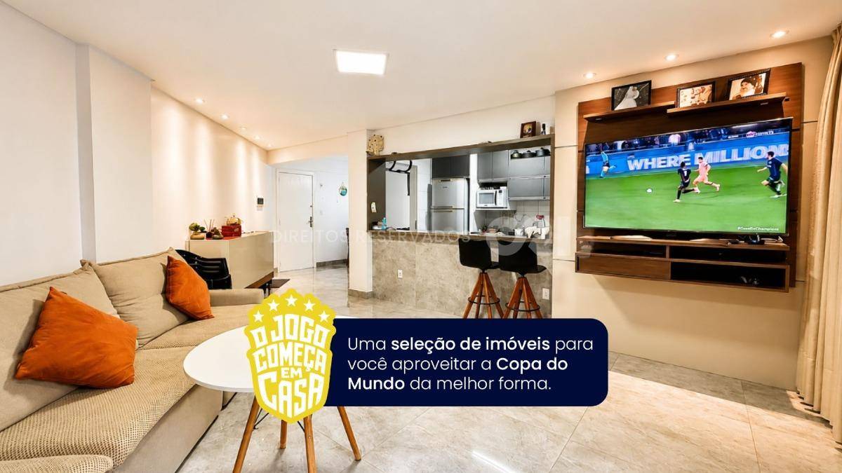 COPA: Apartamento com 3 dormitórios no Esquina Central no Centro de Balneário Camboriú