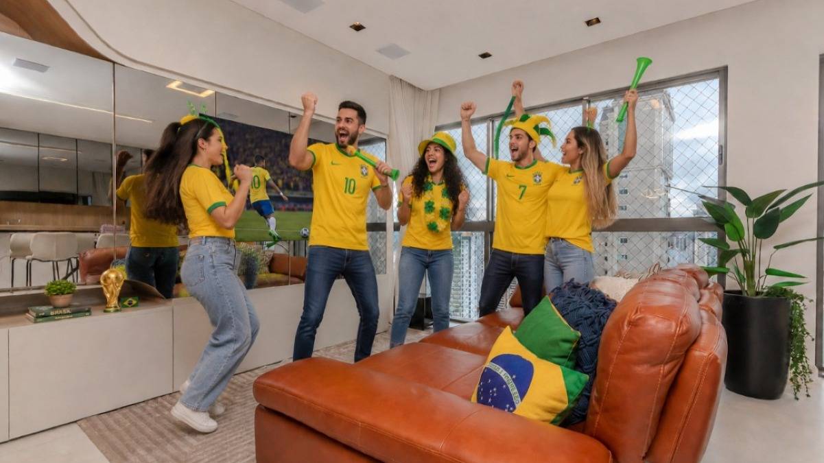 COPA: Apartamento com 4 Suítes no Edifício Royal Tower no Centro em Balneário Camboriú
