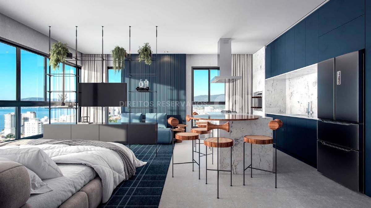 Studio com 45,00m² no Edifício Plural em Balneário Perequê, Porto Belo
