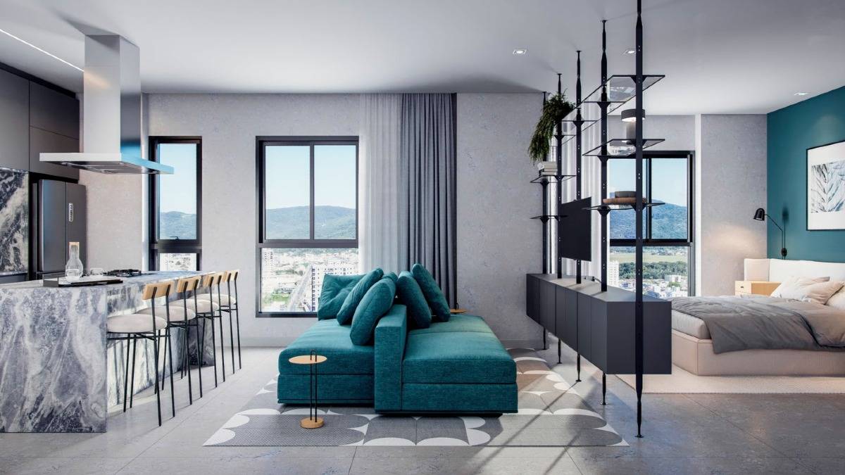 Studio com 45,00m² no Edifício Plural em Balneário Perequê, Porto Belo