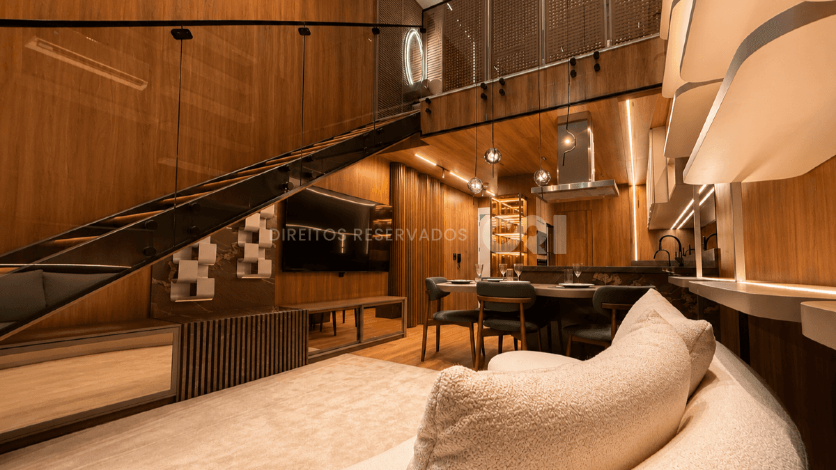 Loft duplex mobiliado com vista mar no Sky Brava na Praia Brava em Itajaí