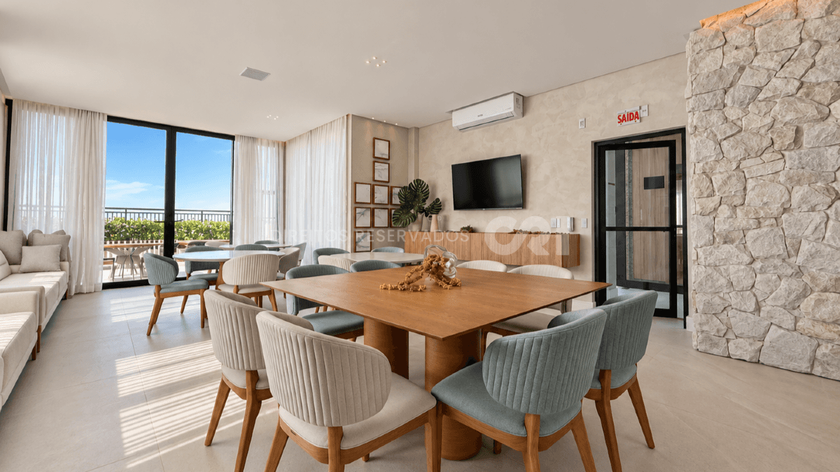Apartamento Frente Mar Mobiliado com 3 Suítes no La Plage em Cabeçudas, Itajaí