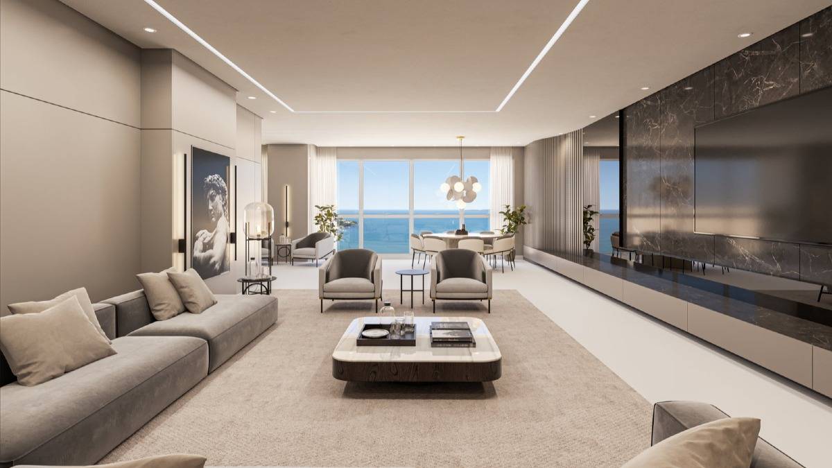 Apartamento com 4 suítes no Al Mare Residence no Centro em Itapema