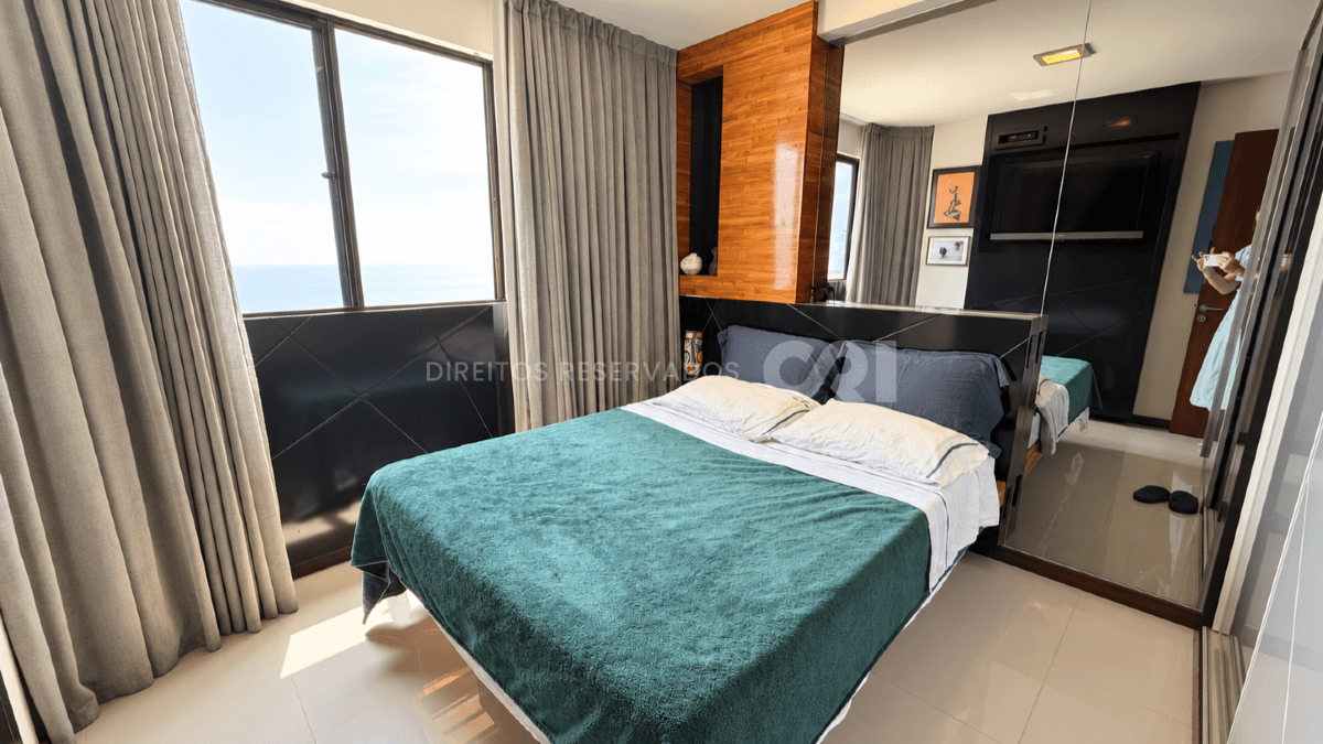 Apartamento frente mar com 1 Dormitório no Camboriú Park na Barra Sul, Balneário Camboriú