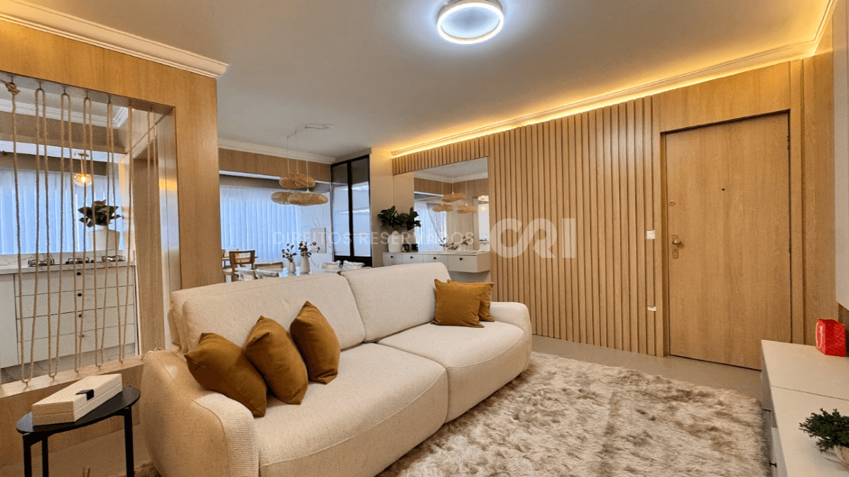 Apartamento Mobiliado com 3 Quartos no Edifício Costa do Sol, Centro de Balneário Camboriú