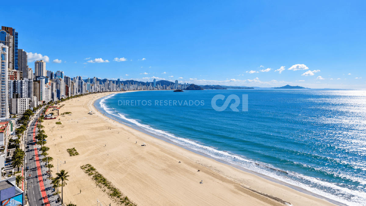 Apartamento frente mar com 1 Dormitório no Camboriú Park na Barra Sul, Balneário Camboriú