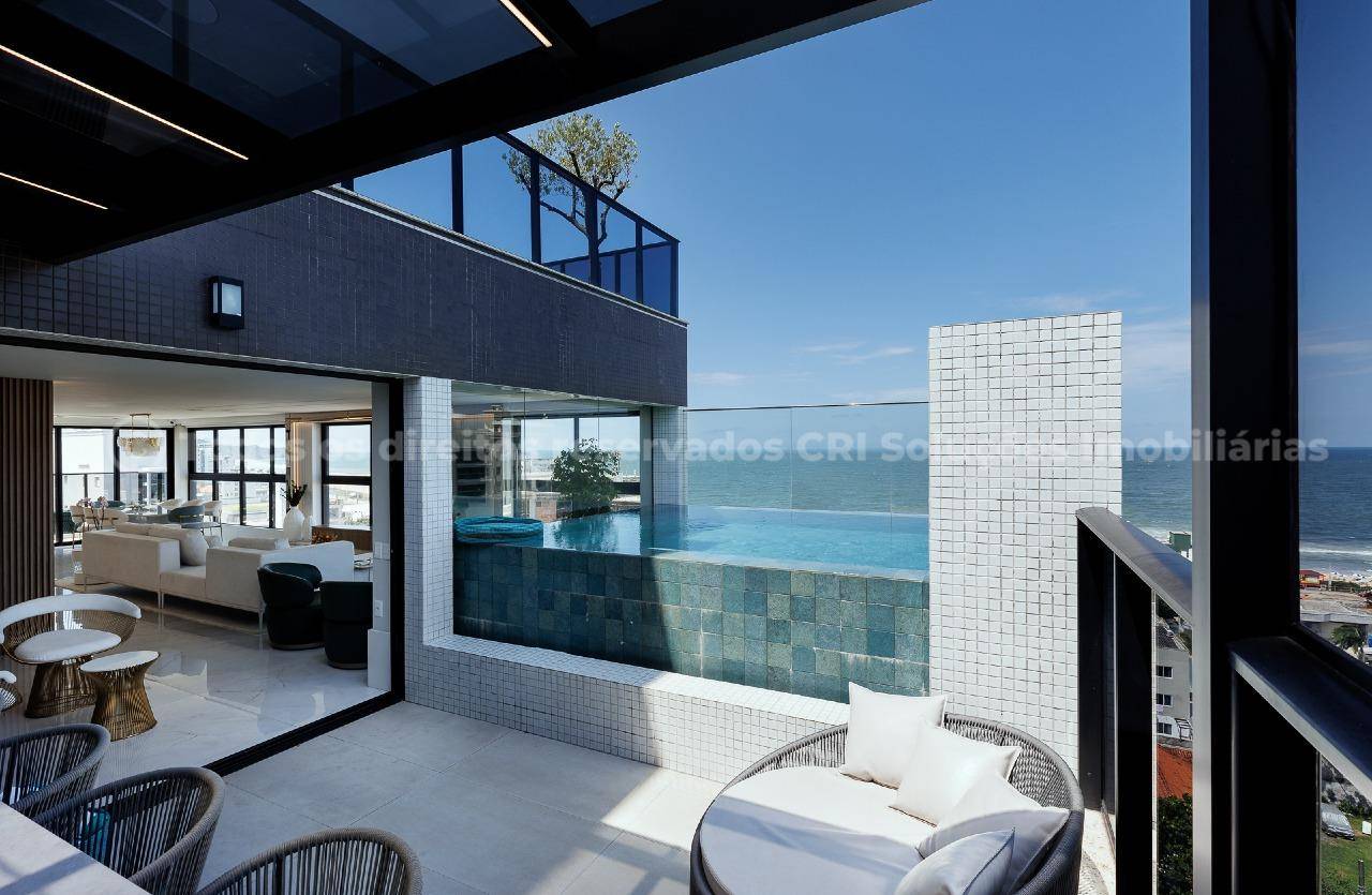 Foto do imóvel Cobertura no Edifício Brava Palace em Itajaí – 4 suítes, piscina privativa e vista para o mar