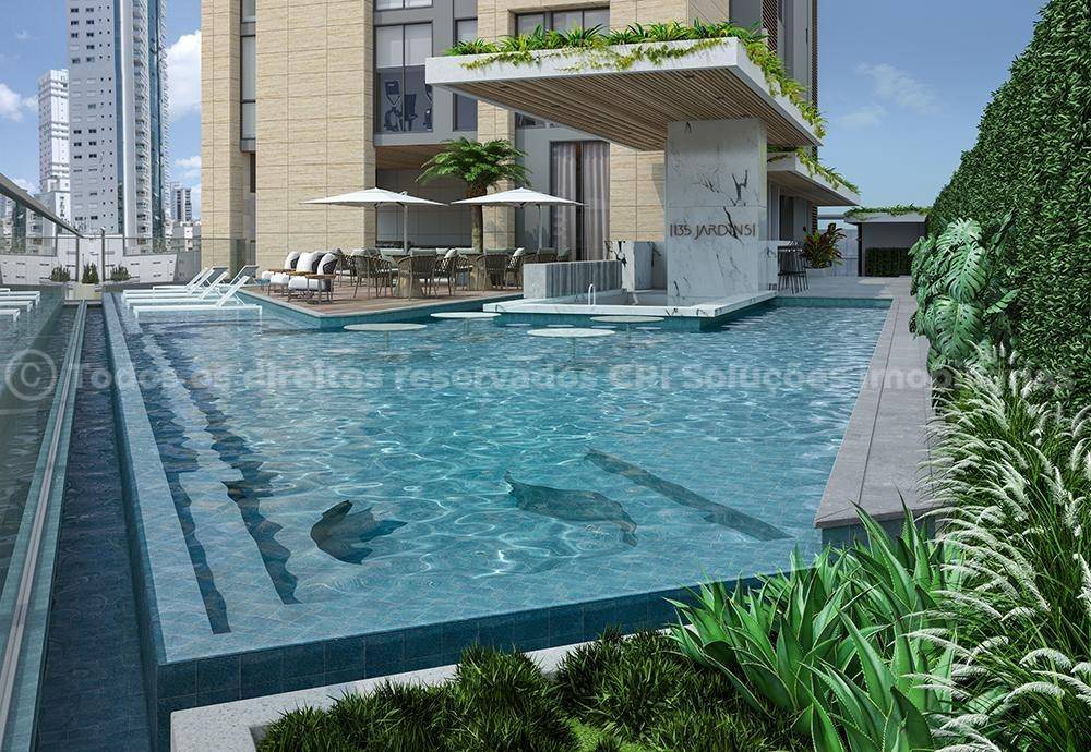 Apartamento 4 suítes no Edifício 135 Jardins no Centro em Balneário Camboriú