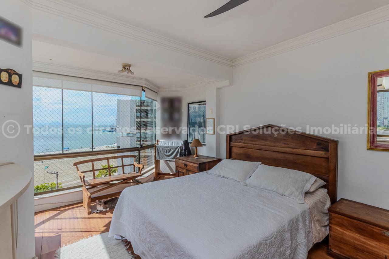 Foto do imóvel Apartamento Mobiliado Vista Mar com 03 dormitórios á venda no Edifício Ilha de São Sebastião na Barra Sul