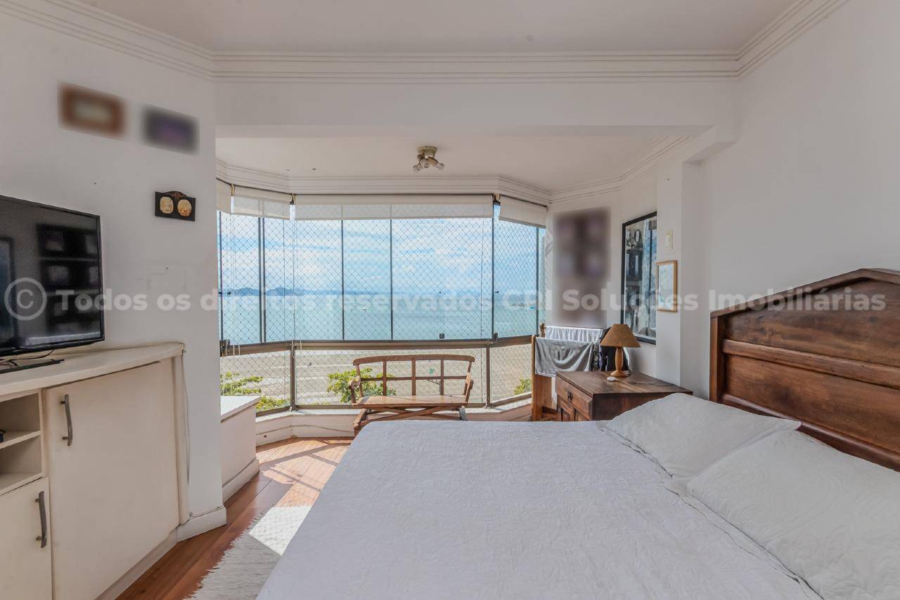 Foto do imóvel Apartamento Mobiliado Vista Mar com 03 dormitórios á venda no Edifício Ilha de São Sebastião na Barra Sul