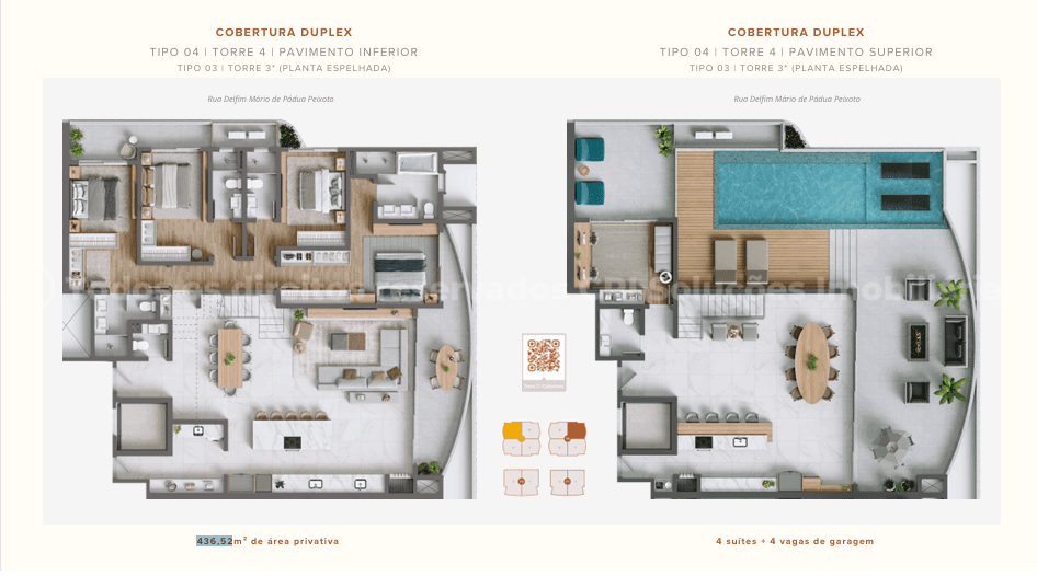 Foto do imóvel Apartamento 4 suítes no Brava Beach Internacional – Torre Reserva Recife, Praia Brava, em Itajaí