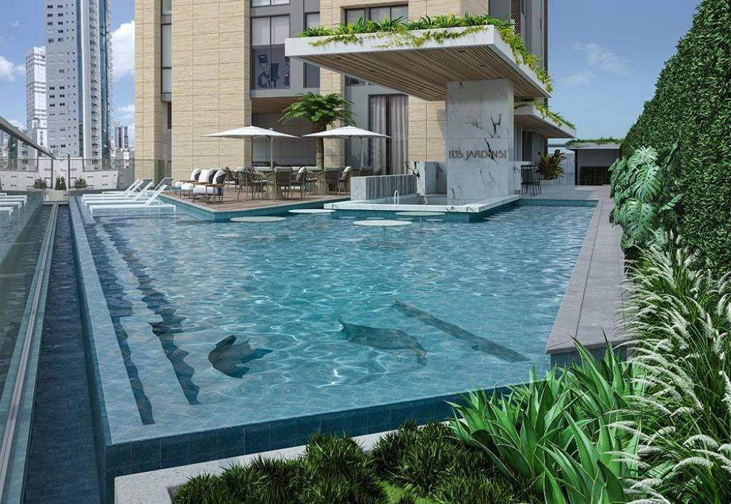 [Edificio] Apartamento à venda 135 Jardins : Piscina