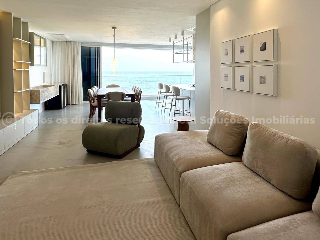 Foto do imóvel Apartamento mobiliado no Le Blanc Praia Brava com 4 suítes e vista para o mar