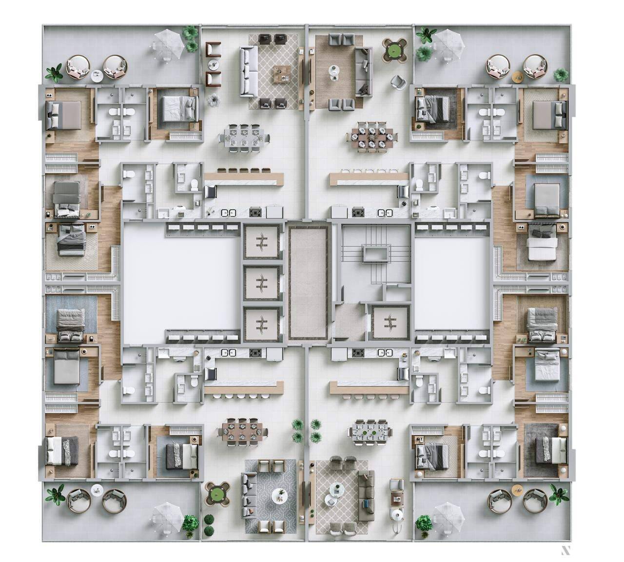 Foto do imóvel Apartamento á venda com 04 Dormitórios no Edifício Horizon Residence em Balneário Camboriú