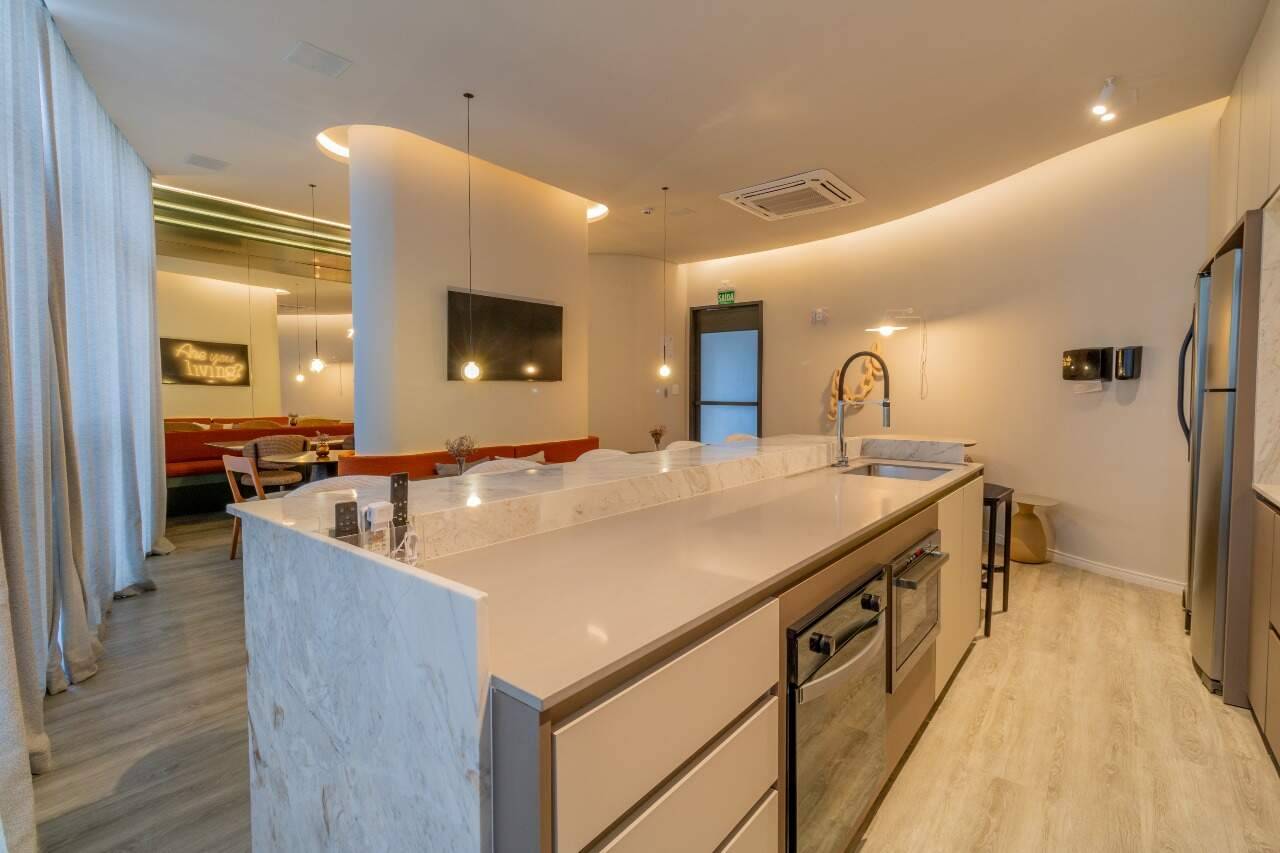 Foto do imóvel Apartamento de 128,50 m² com 3 suítes e varanda gourmet em Meia Praia, Itapema