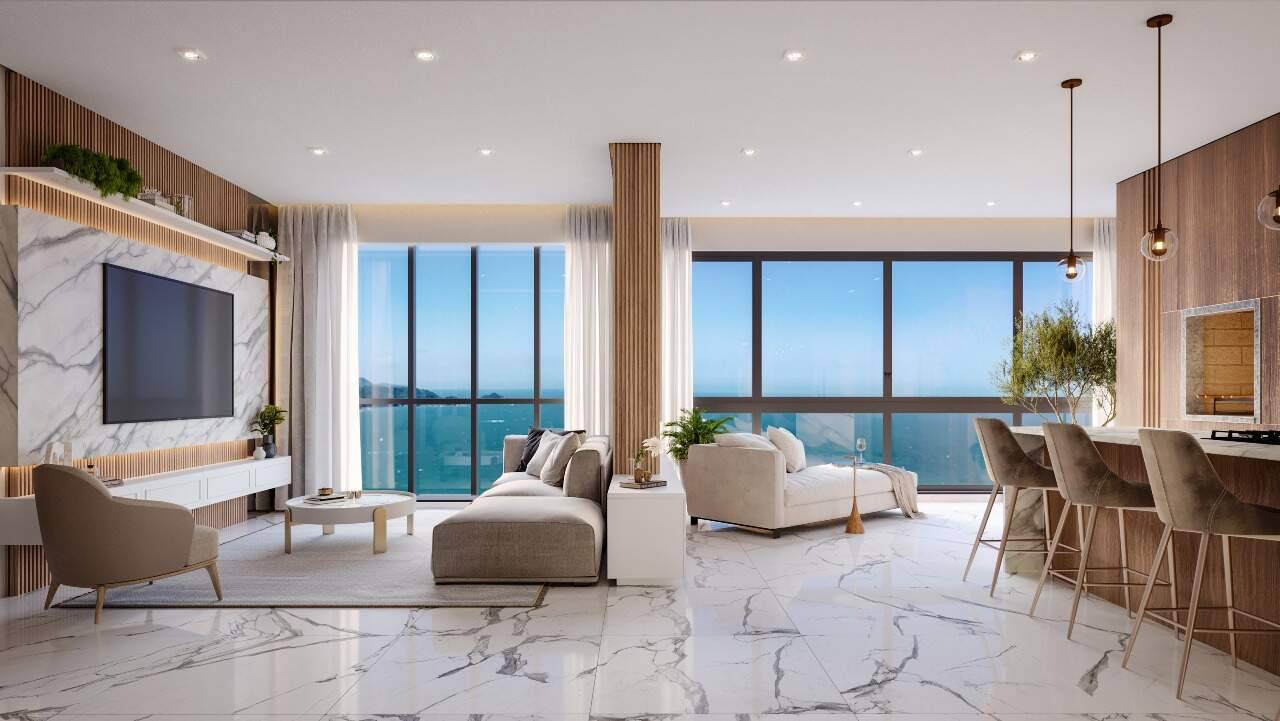 Apartamento de 4 suítes no Villa Maiorca 190m² na Meia Praia em Itapema