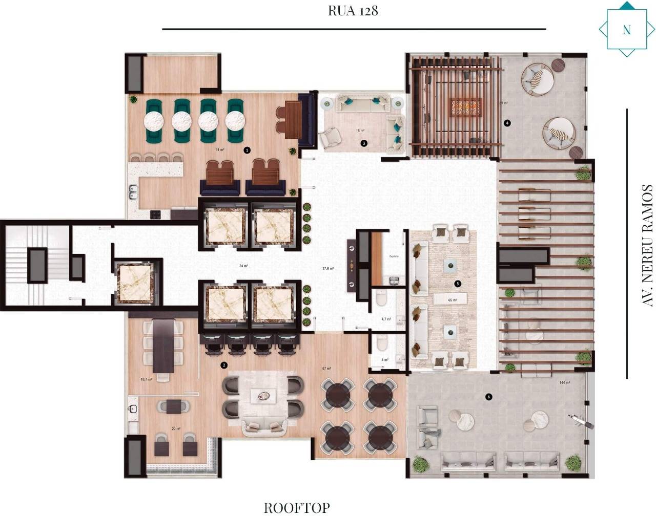 Foto do imóvel Apartamento Alto Padrão na Planta no Edifício La Rocca – 4 Suítes | Centro de Itapema