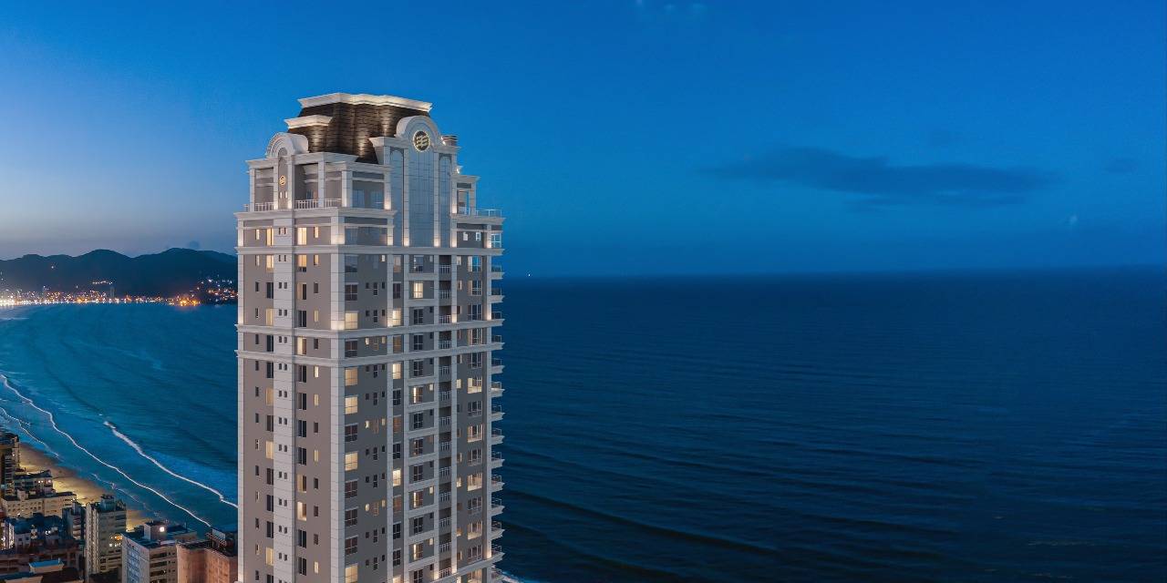 Foto do imóvel Apartamento à venda no Edifício L'atelier Concept Homes com 04 suítes 213,72 m² privativos, frente mar, em Meia Praia, Itapema/SC.