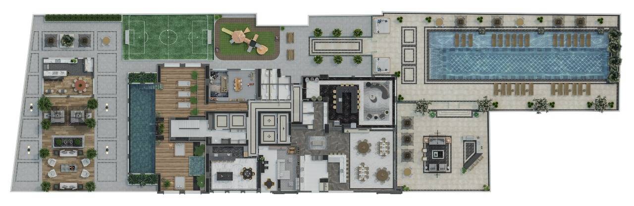 Foto do imóvel Apartamento à venda no Edifício L'atelier Concept Homes com 04 suítes 213,72 m² privativos, frente mar, em Meia Praia, Itapema/SC.