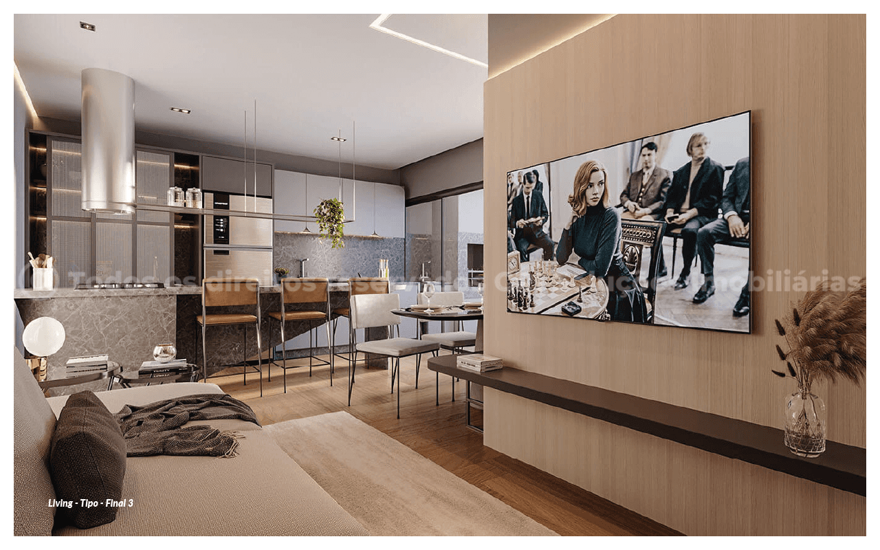 Foto do imóvel Apartamento com 2 dormitórios no Edifício Pantai, Praia Brava Itajaí – Entrega em outubro de 2026