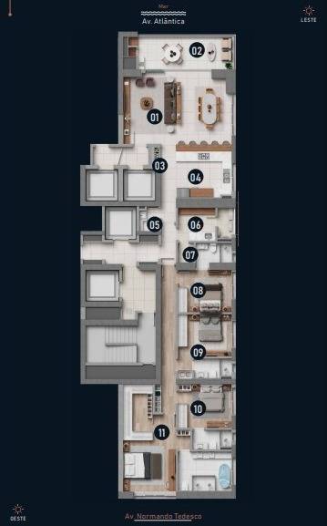 Foto do imóvel Apartamento Frente Mar á venda com 04 suítes no Edifício Hyde em Balneário Camboriú