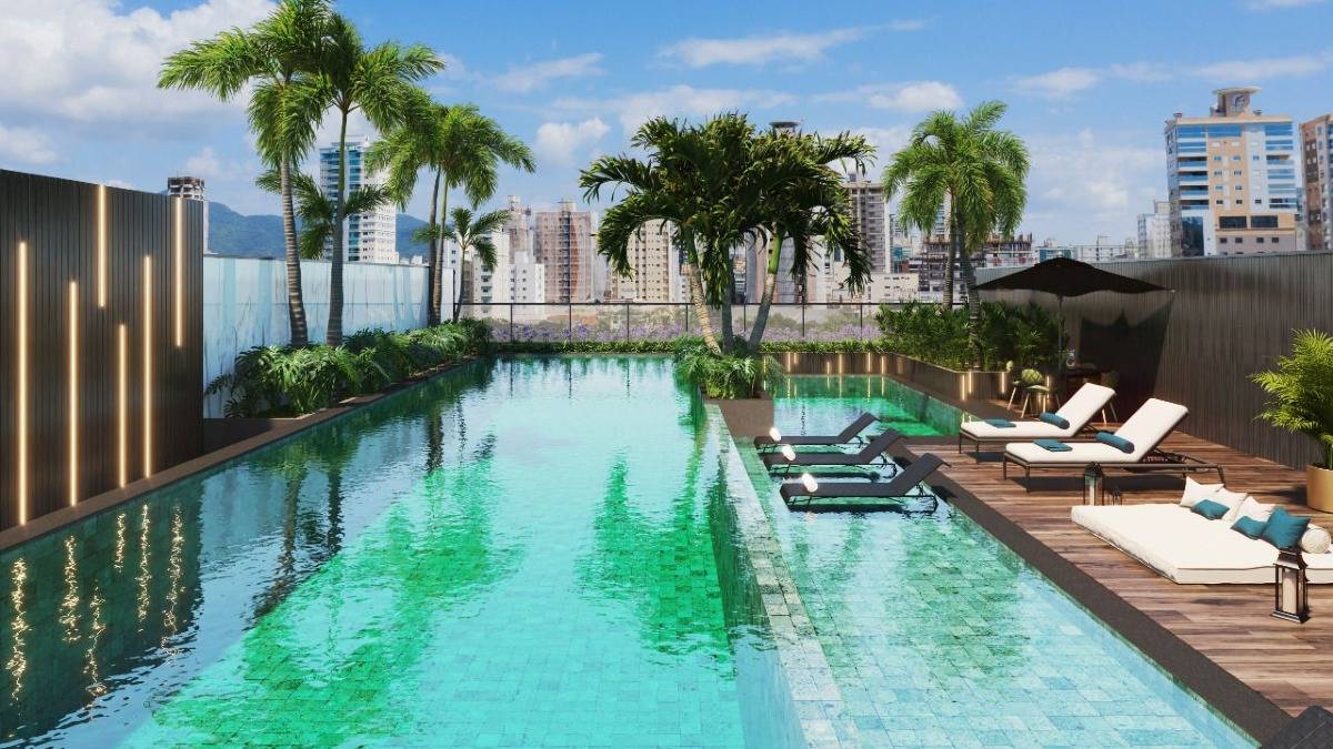 Apartamento no Shanghai Tower à Venda na Meia Praia, Itapema – 4 Suítes com Vista Mar
