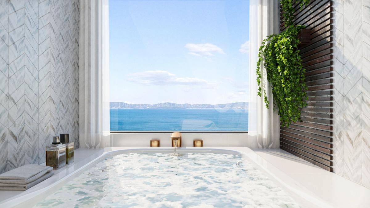 Apartamento com 4 suítes no Number One Tower Frente Mar no Centro em Itapema