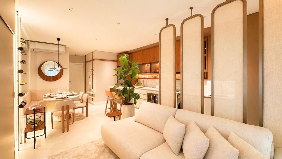 Apartamento decorado com 3 quartos no Salt na Praia Brava em Itajaí