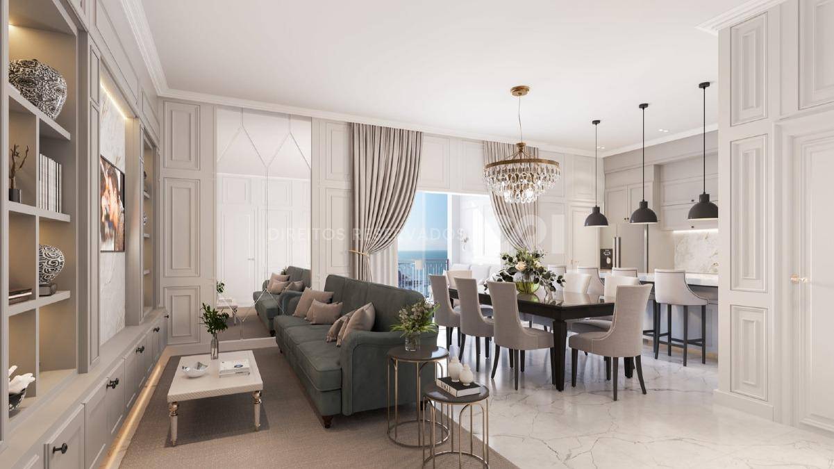 Apartamento com 4 suítes no Edifício Montreux no Centro de Itapema