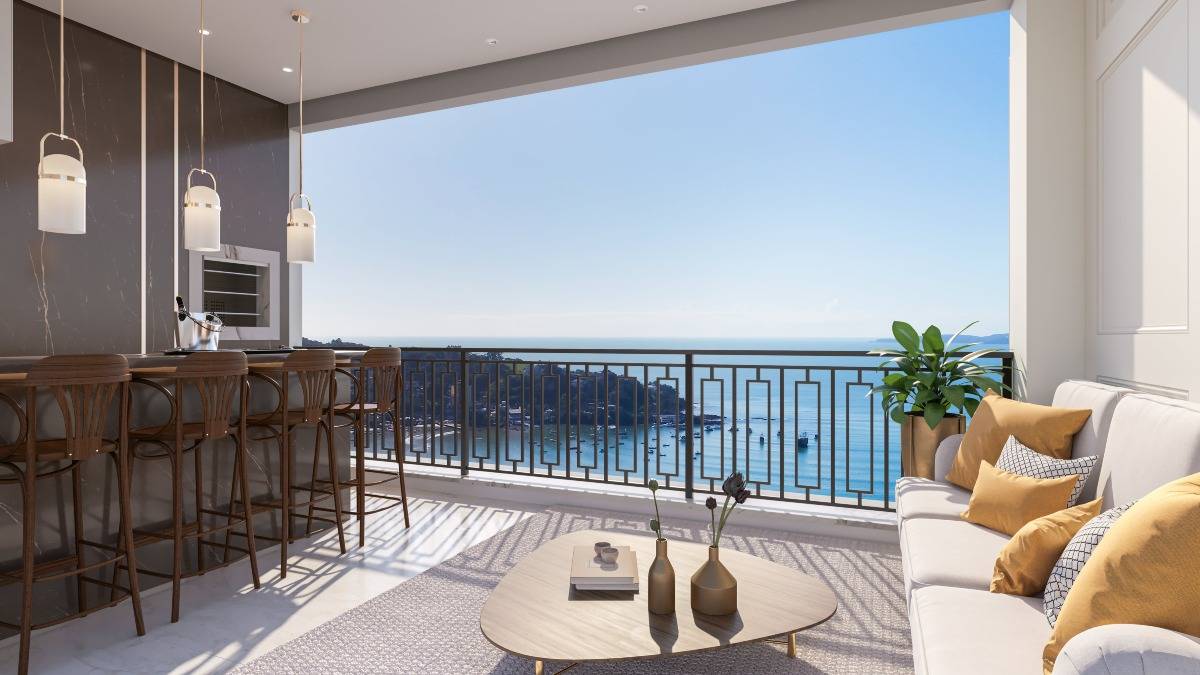 Apartamento com 4 suítes no Edifício Montreux no Centro de Itapema