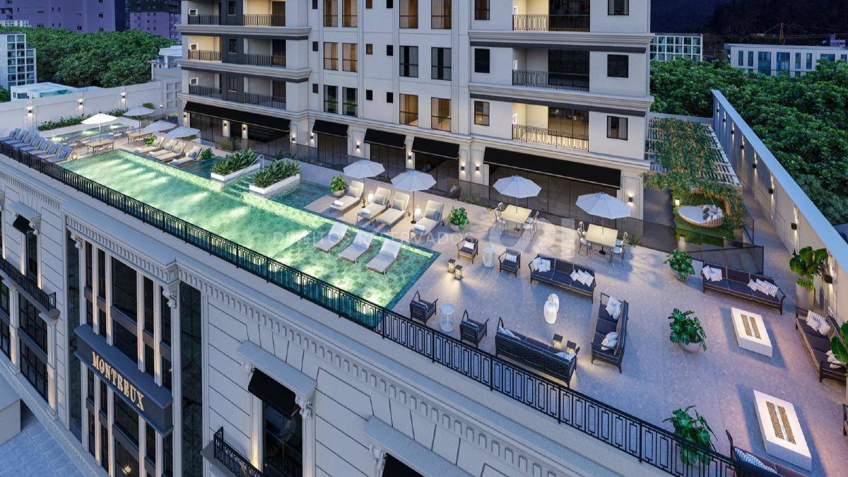 Apartamento com 4 suítes no Edifício Montreux no Centro de Itapema