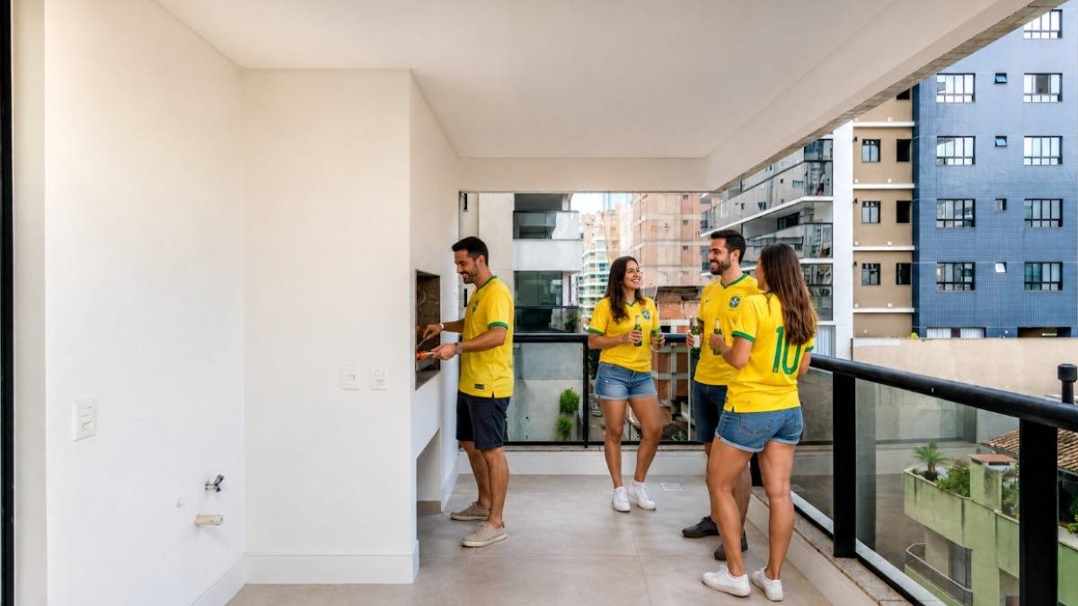 COPA: Apartamento com 3 suítes no Fiori del Mare Residenziale na Meia Praia em Itapema