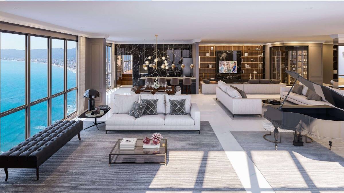 Apartamento com 4 Suítes no Edifício La Rocca, Centro de Itapema