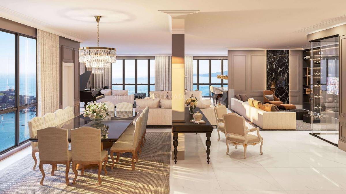 Apartamento com 4 Suítes no Edifício La Rocca, Centro de Itapema