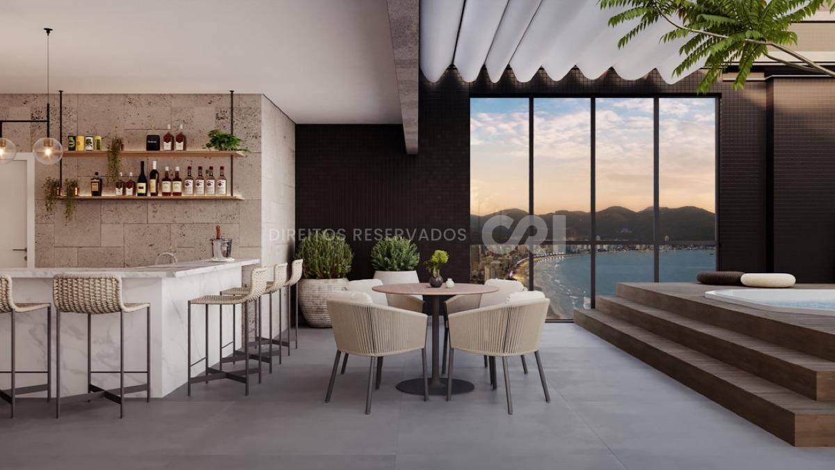 Apartamento com vista mar, 4 Suítes no Villa Maiorca na Meia Praia, Itapema