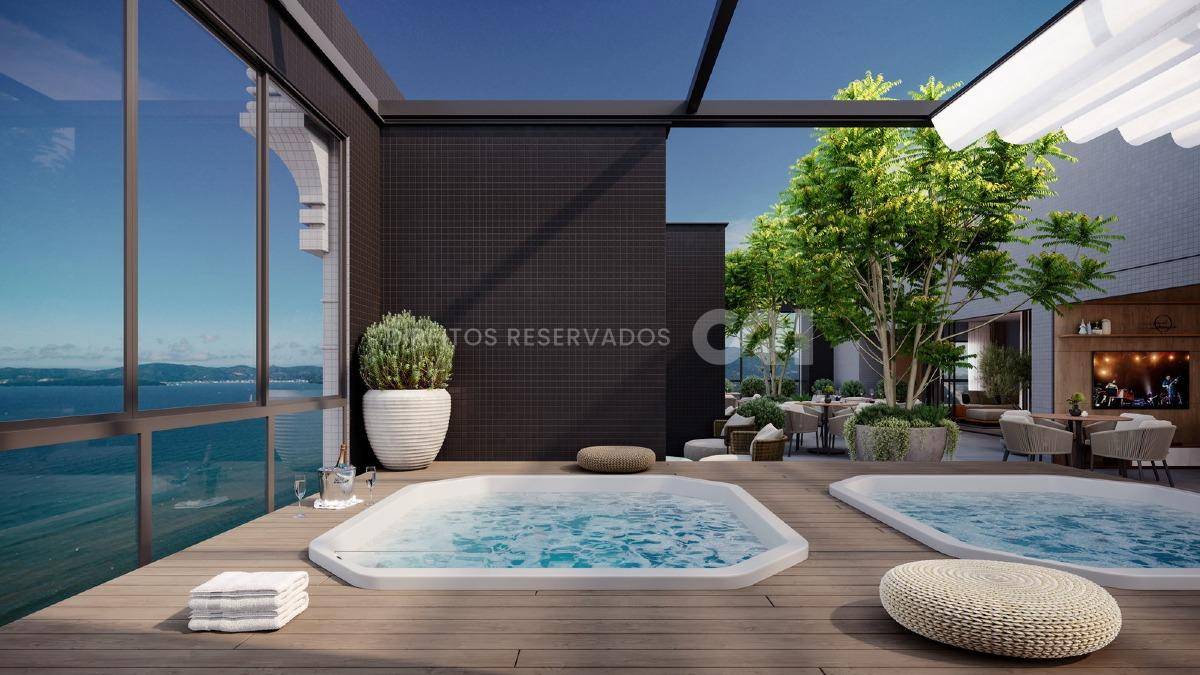 Apartamento com vista mar, 4 Suítes no Villa Maiorca na Meia Praia, Itapema