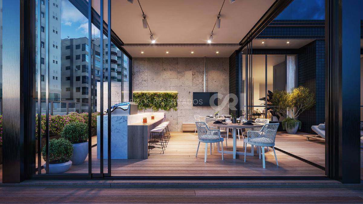 Apartamento com vista mar, 4 Suítes no Villa Maiorca na Meia Praia, Itapema