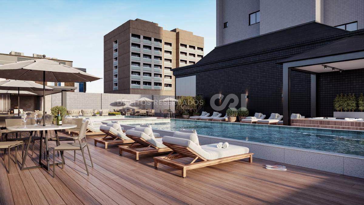 Apartamento com vista mar, 4 Suítes no Villa Maiorca na Meia Praia, Itapema