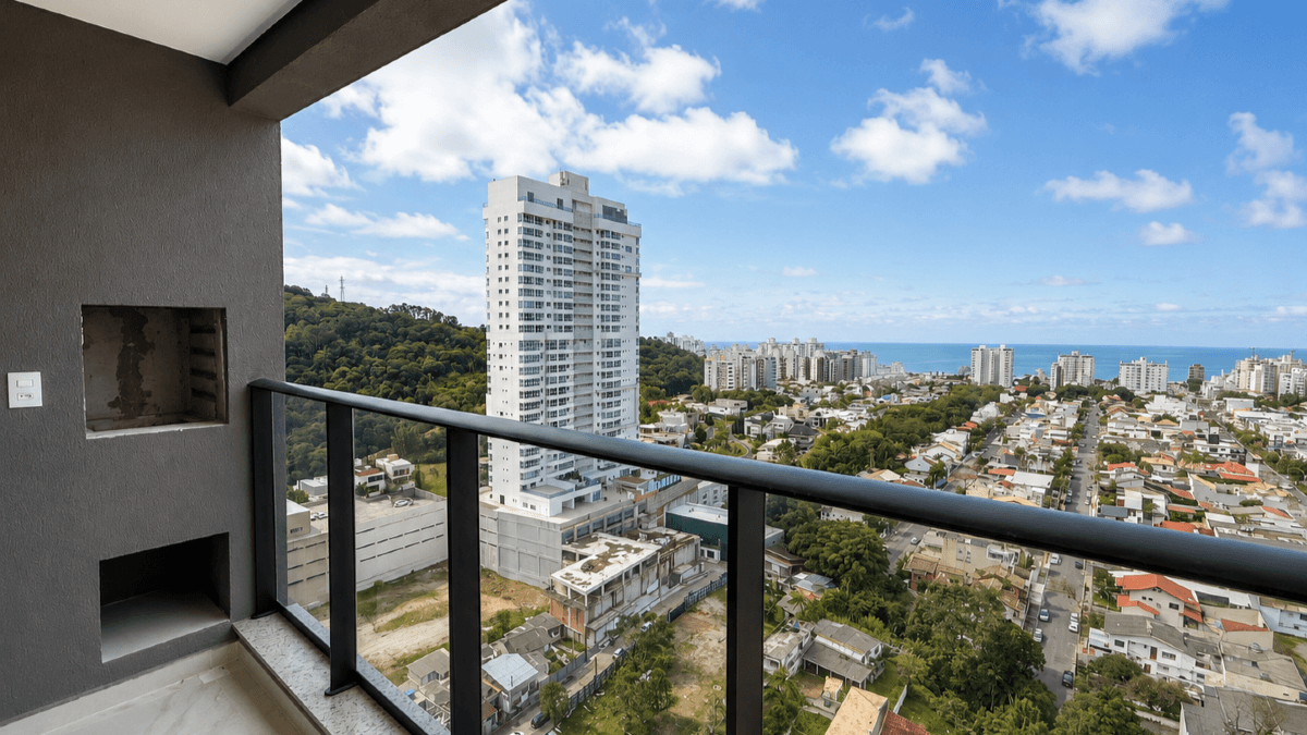 Apartamento vista para o Mar com 3 Suítes no Sky Brava na Praia Brava em Itajaí