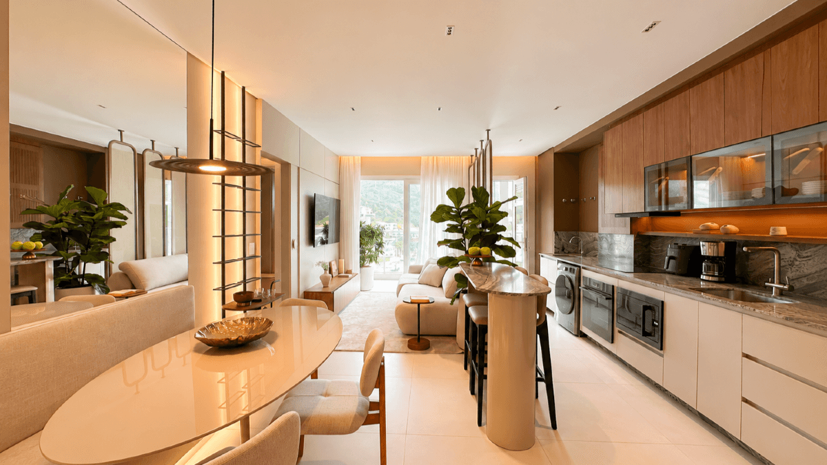 Apartamento decorado com 3 quartos no Salt na Praia Brava, Itajaí