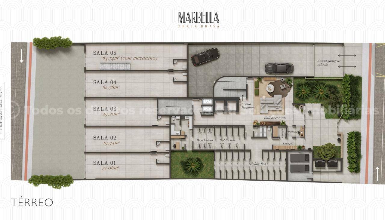Foto do imóvel Apartamento no Marbella Praia Brava Itajaí com 3 suítes e 163m²