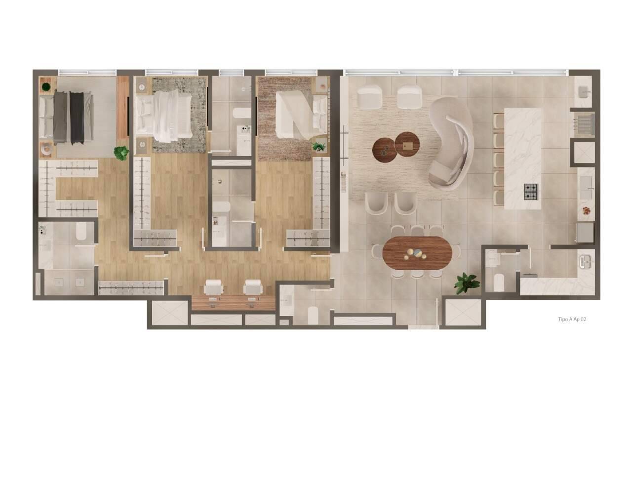 Foto do imóvel Apartamento no Lagom Perequê – 169m², 3 suítes e 2 vagas em Porto Belo