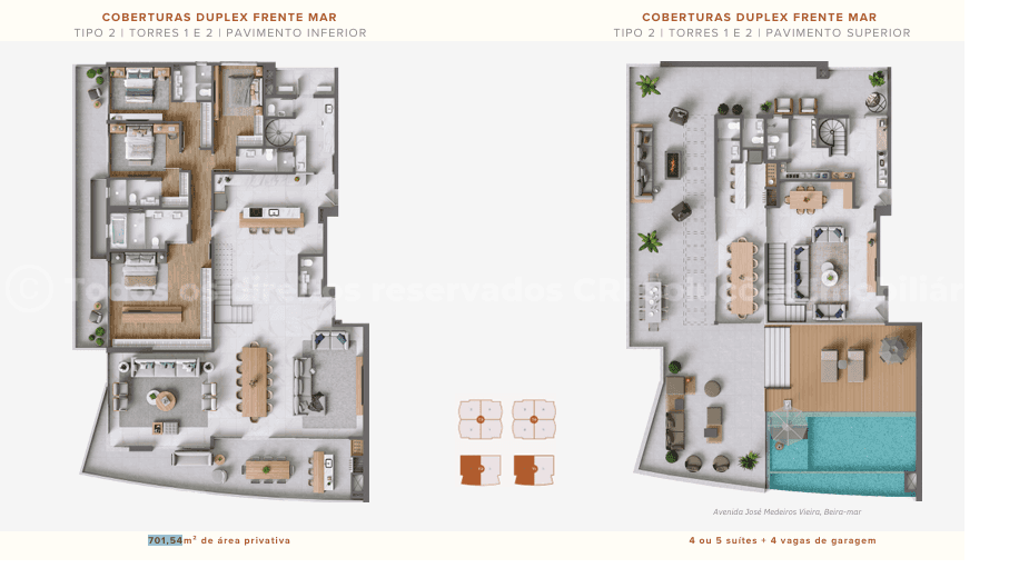 Foto do imóvel Apartamento no Brava Beach – Torre Reserva Recife, Praia Brava, em Itajaí