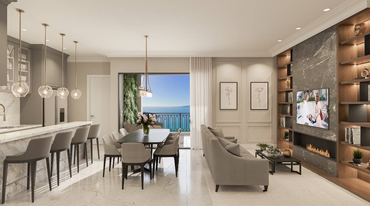 Foto do imóvel Apartamento na Planta com Vista Mar com 04 suítes a venda no Edifício Montreux em Itapema