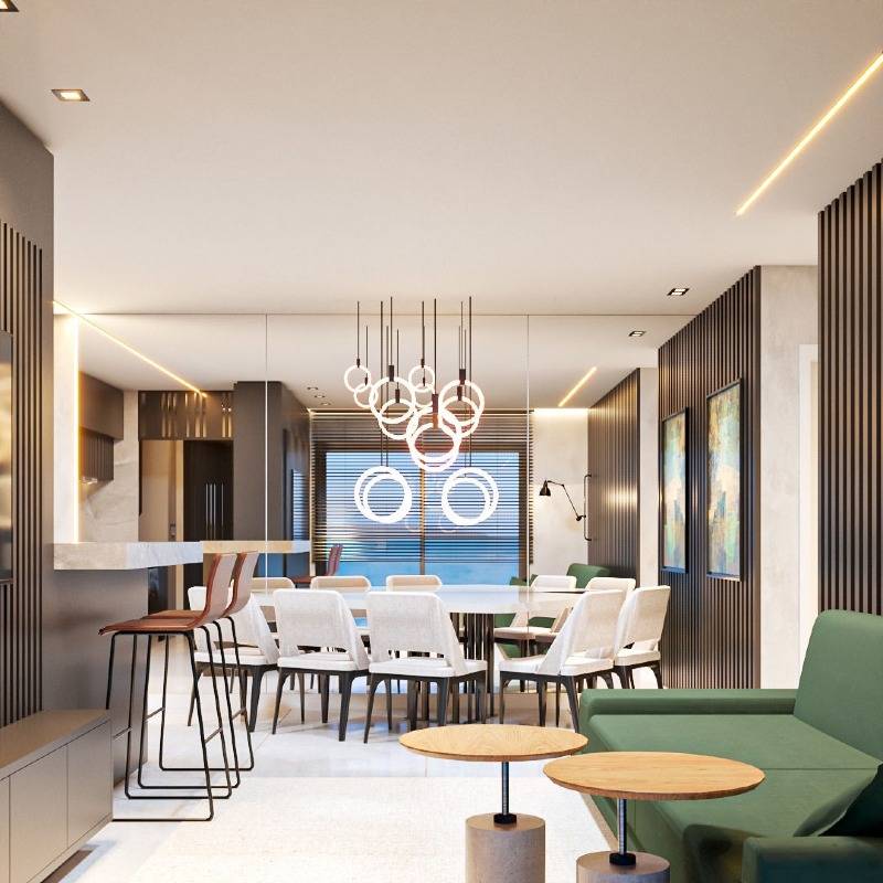 Apartamento com 3 Suítes no Diamond Hill Residence em Balneário Perequê, Porto Belo