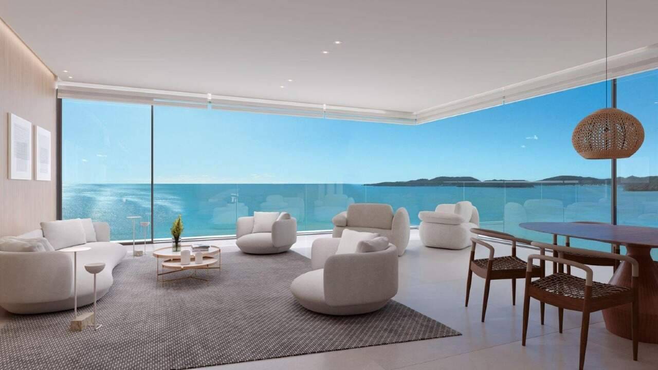 Foto do imóvel Apartamento 5 suítes frente mar no Edifício Edify One em Meia Praia Itapema
